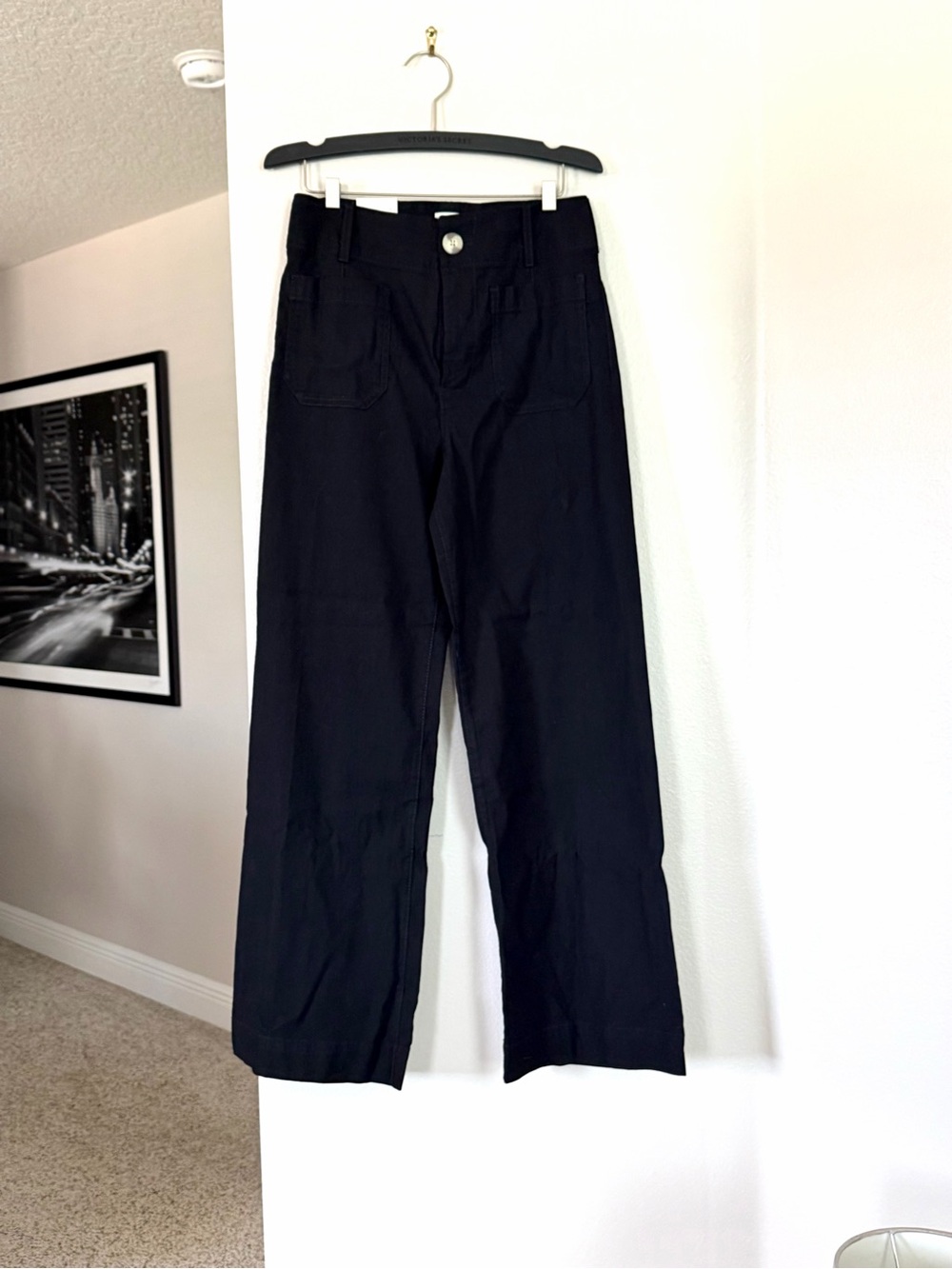 Maeve Black High-Rise Petite Trousers with Contrast Stitch - Picture 6 of 10